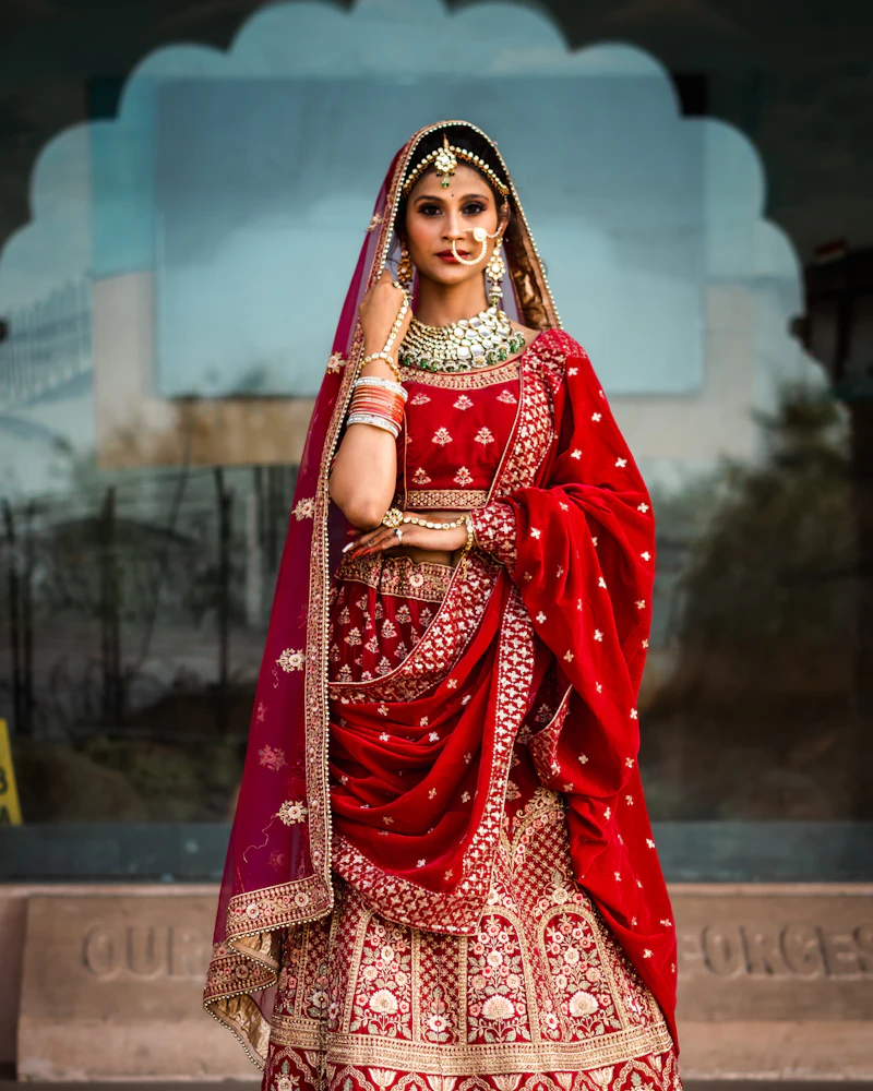 Odia bride at her wedding venue after Finenticee bridal makeup