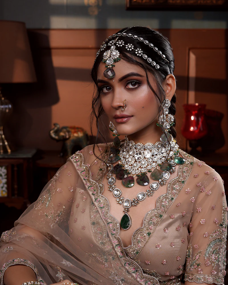 Evening glam makeup with a western party dress, Finenticee client Bhubaneswar